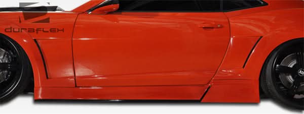 2010-2015 Chevrolet Camaro Circuit Style Wide Body Side Skirts - FRP