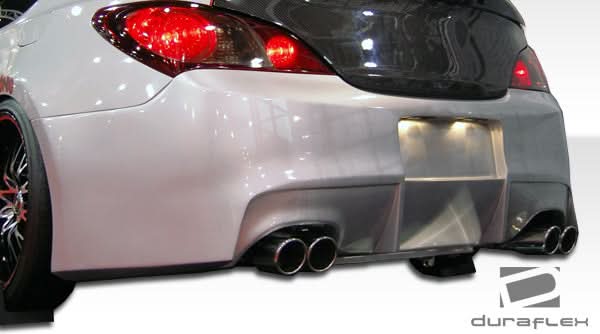 2010-2016 Hyundai Genesis Coupe Circuit Style Rear Bumper Cover - FRP
