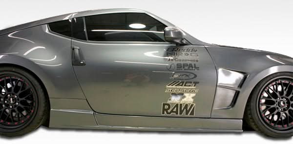 2009-2020 Nissan 370Z Circuit Style Side Skirts - 2 Piece - FRP