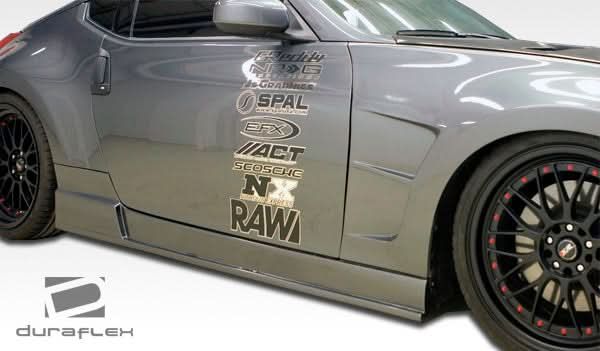 2009-2020 Nissan 370Z Circuit Style Side Skirts - 2 Piece - FRP