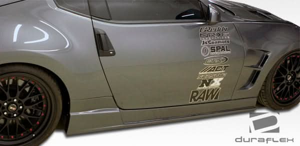 2009-2020 Nissan 370Z Circuit Style Side Skirts - 2 Piece - FRP