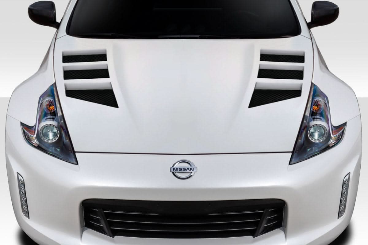2009-2020 Nissan 370Z Circuit Style Hood - 1 Piece - FRP