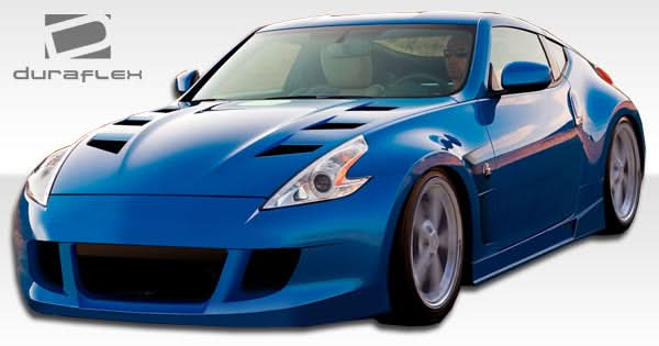 2009-2020 Nissan 370Z Circuit Style Hood - 1 Piece - FRP