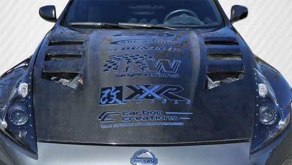 2009-2020 Nissan 370Z Circuit Style Hood - Carbon Fiber