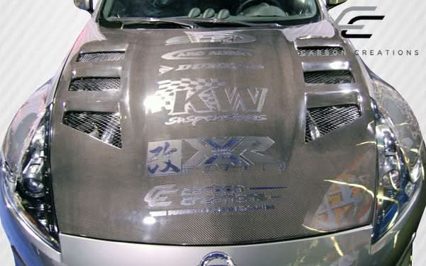 2009-2020 Nissan 370Z Circuit Style Hood - Carbon Fiber