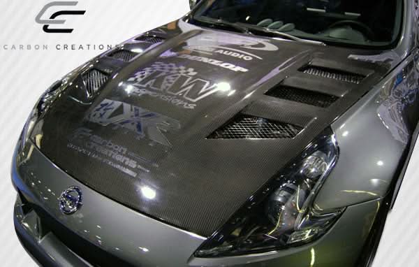 2009-2020 Nissan 370Z Circuit Style Hood - Carbon Fiber