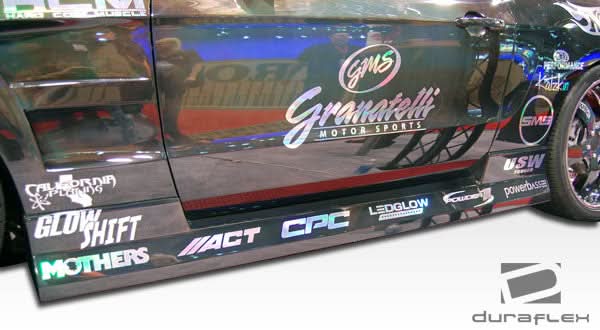 2005-2014 Ford Mustang Circuit Style Side Skirts - 2 Piece FRP