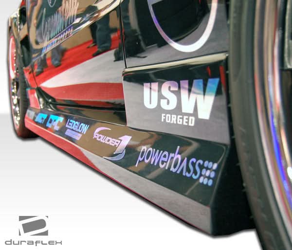 2005-2014 Ford Mustang Circuit Style Side Skirts - 2 Piece FRP