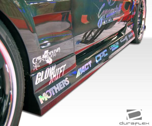 2005-2014 Ford Mustang Circuit Style Side Skirts - 2 Piece FRP