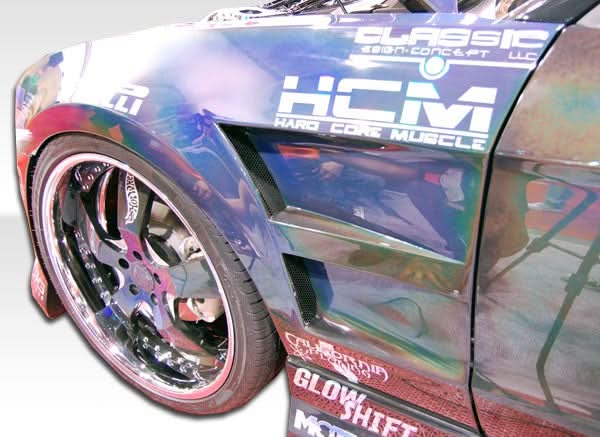 2010-2014 Ford Mustang Circuit Style Fenders - 2 Piece - FRP