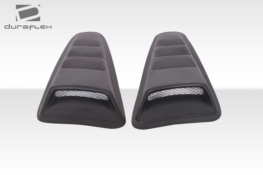 2010-2014 Ford Mustang Circuit Style Window Scoop Louvers - FRP