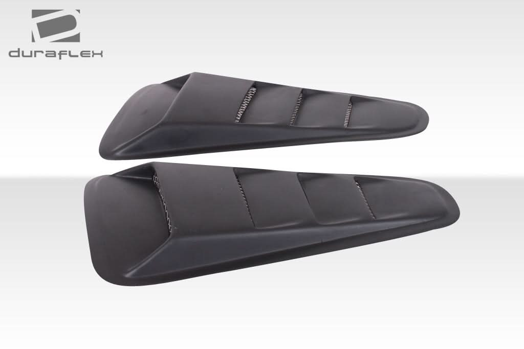 2010-2014 Ford Mustang Circuit Style Window Scoop Louvers - FRP