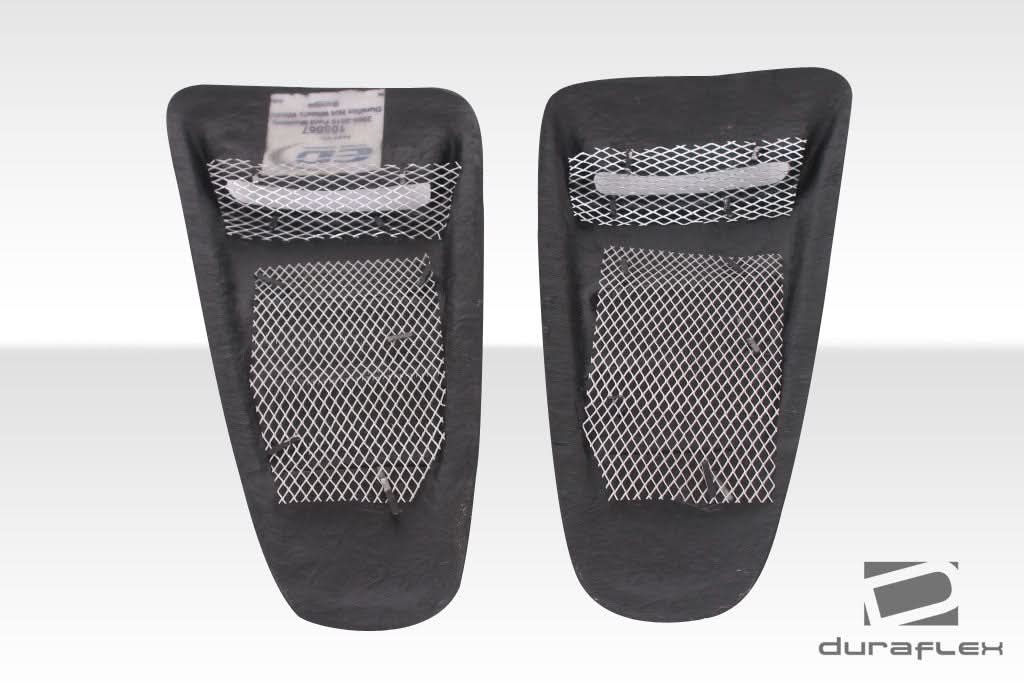 2010-2014 Ford Mustang Circuit Style Window Scoop Louvers - FRP