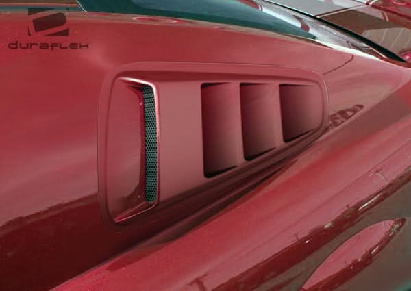 2010-2014 Ford Mustang Circuit Style Window Scoop Louvers - FRP