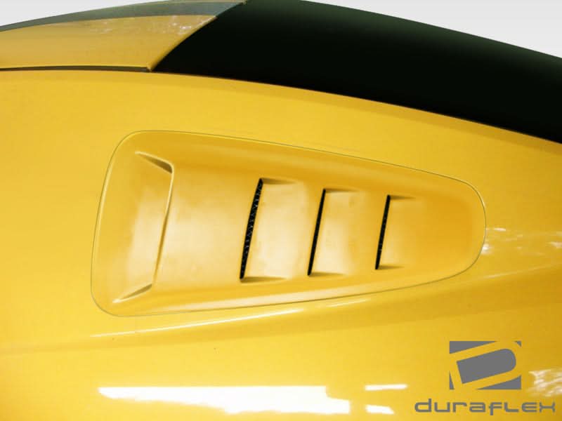2010-2014 Ford Mustang Circuit Style Window Scoop Louvers - FRP