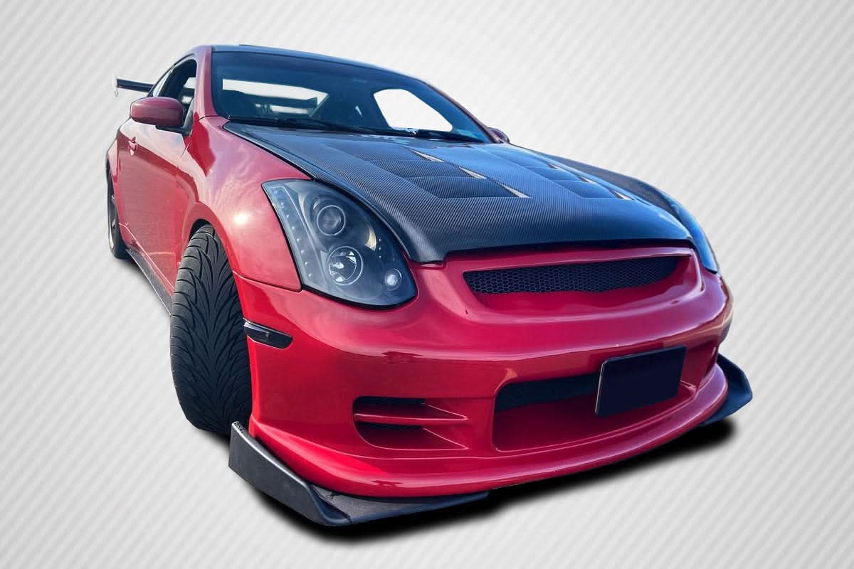 2003-2007 Infiniti G35 Dritech TS-1 Style Hood - Carbon Fiber