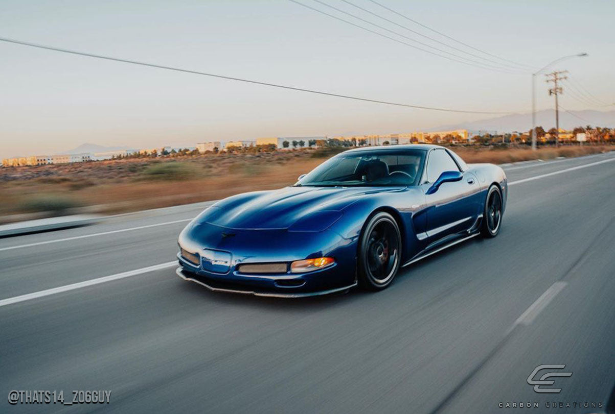 1997-2004 Chevrolet Corvette C5 Carbon Creations C5R Front Under Spoiler Air Dam Lip Splitter - 1 Piece