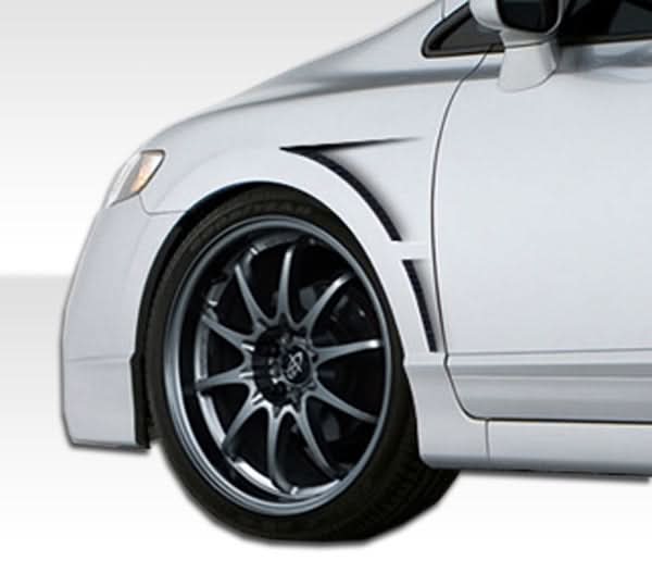 2006-2011 Honda Civic 4DR GT Concept Style Fenders - 2 Piece - FRP