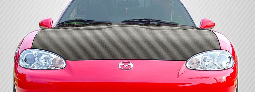 1999-2005 Mazda Miata OEM Look Hood - Carbon Fiber