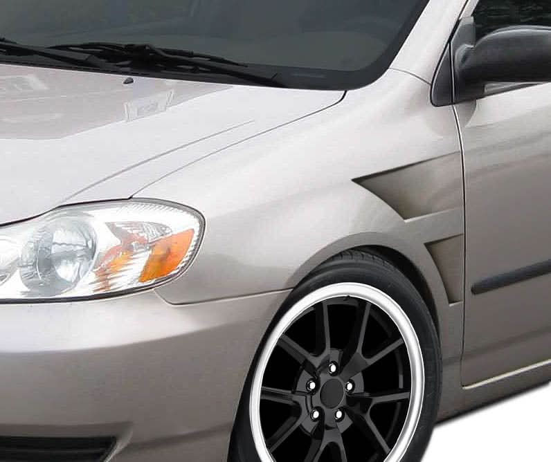 2003-2008 Toyota Corolla GT Concept Style Fenders - 2 Piece - FRP