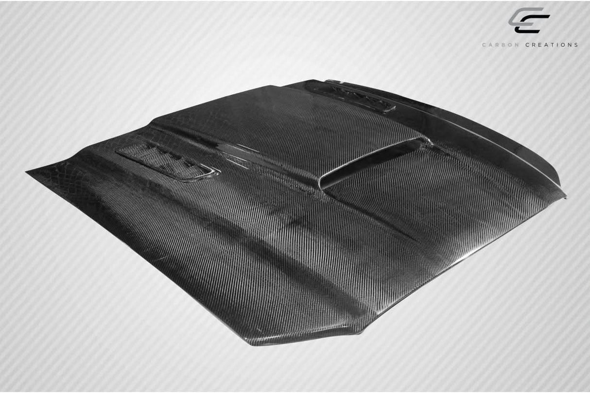 2013-2014 Ford Mustang CVX Style Hood - Carbon Fiber