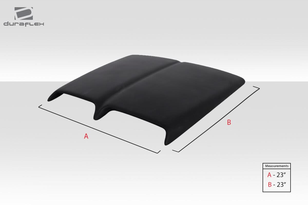 Universal Ram Air Scoop 2 Style Hood Scoop - FRP