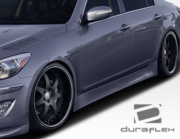 2009-2014 Hyundai Genesis Executive Style Side Skirts - 2 Piece - FRP