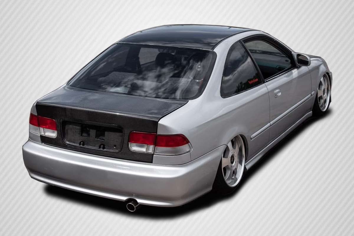 1996-2000 Honda Civic 2DR OEM Look Trunk - Carbon Fiber