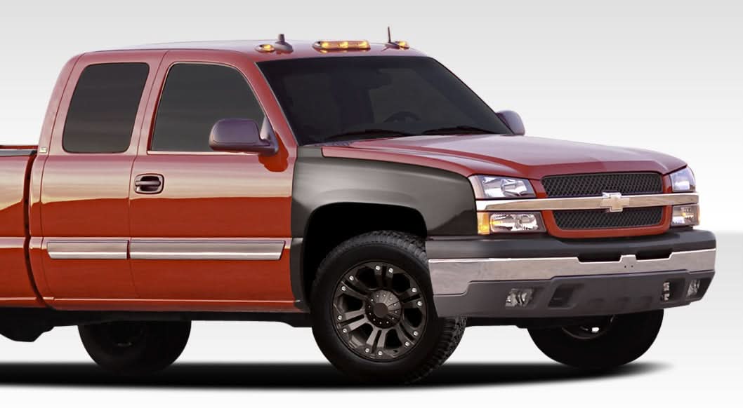 2003-2006 Chevrolet Silverado 4" Off Road Bulge Front Fenders - FRP