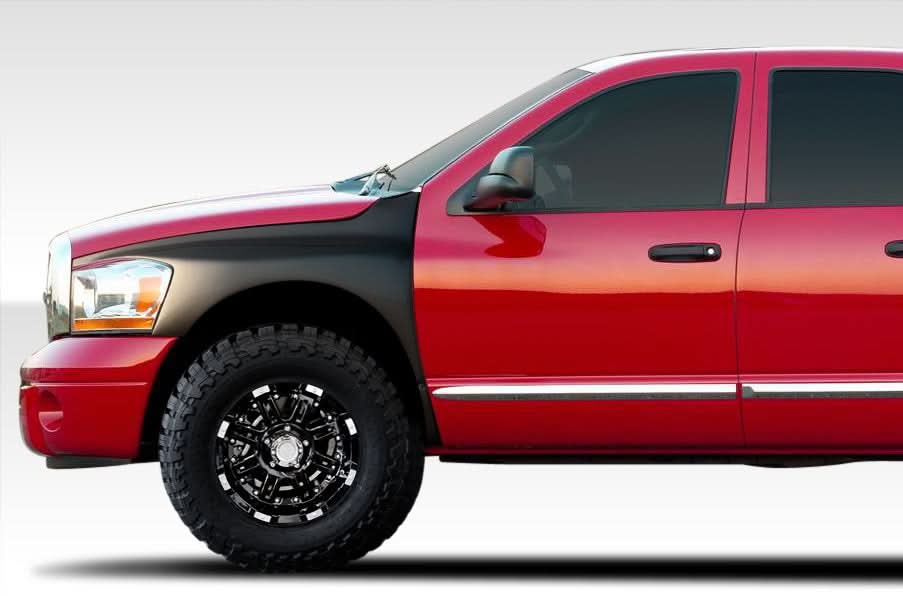 2006-2008 Dodge Ram Off Road Bulge Style Front Fenders - 2 Piece - FRP