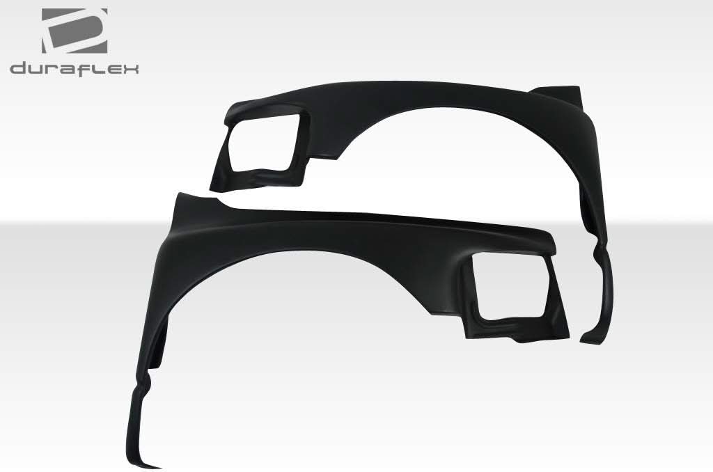 2002-2005 Dodge Ram Off Road Bulge Style Front Fenders - 2 Piece - FRP