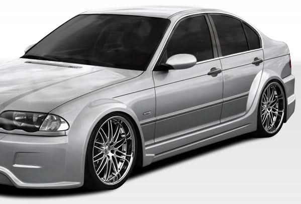 1999-2005 BMW 3 Series I-Design Style Wide Body Side Skirts - FRP