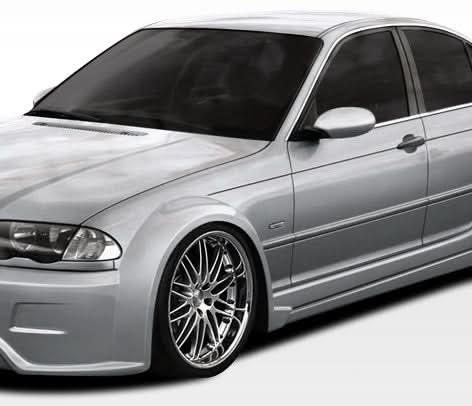 1999-2005 BMW 3 Series E46 I-Design Look Wide Body Front Fenders - FRP