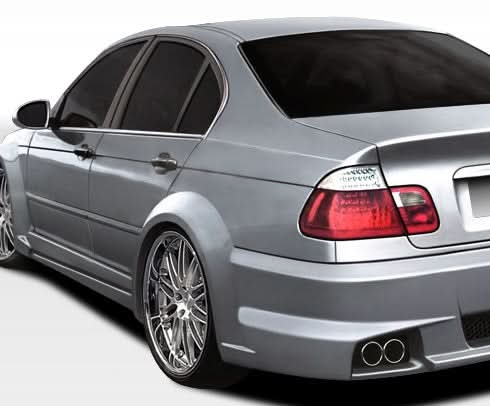 1999-2005 BMW 3 Series E46 I-Design Wide Body Rear Fender Flares - FRP
