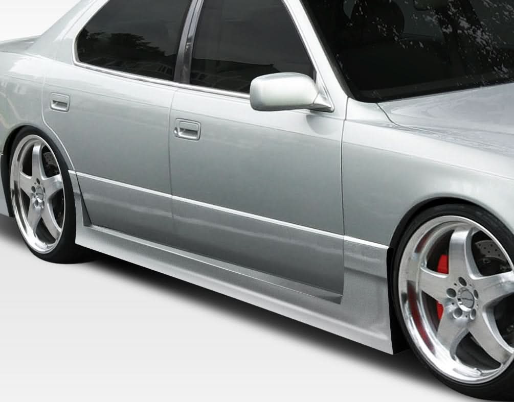 1995-2000 Lexus LS400 VIP Style Side Skirts Rocker Panels - FRP
