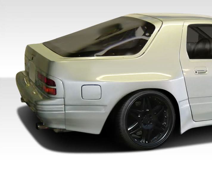 1986-1991 Mazda RX-7 MTP Style Wide Body Rear Fender Flares - FRP