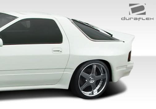 1986-1991 Mazda RX-7 MTP Style Wide Body Rear Fender Flares - FRP