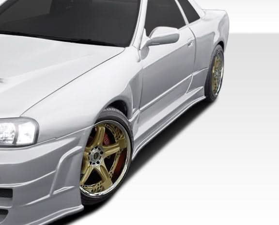 1989-1994 Nissan Skyline R324 Style Side Skirts - 2 Piece - FRP