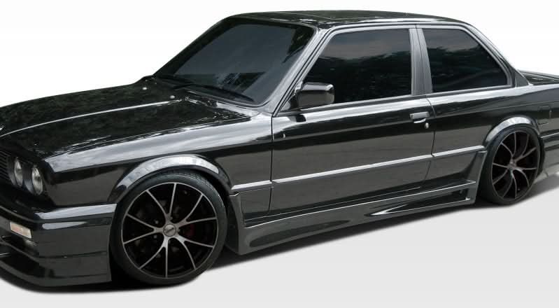 1984-1991 BMW 3 Series E30 GT-S Style Side Skirts - FRP
