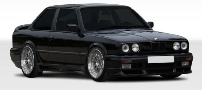 1984-1991 BMW 3 Series E30 GT-S Style Body Kit 4 Piece - FRP
