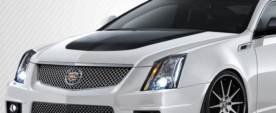2009-2014 Cadillac CTS-V OEM Look Hood - Carbon Fiber