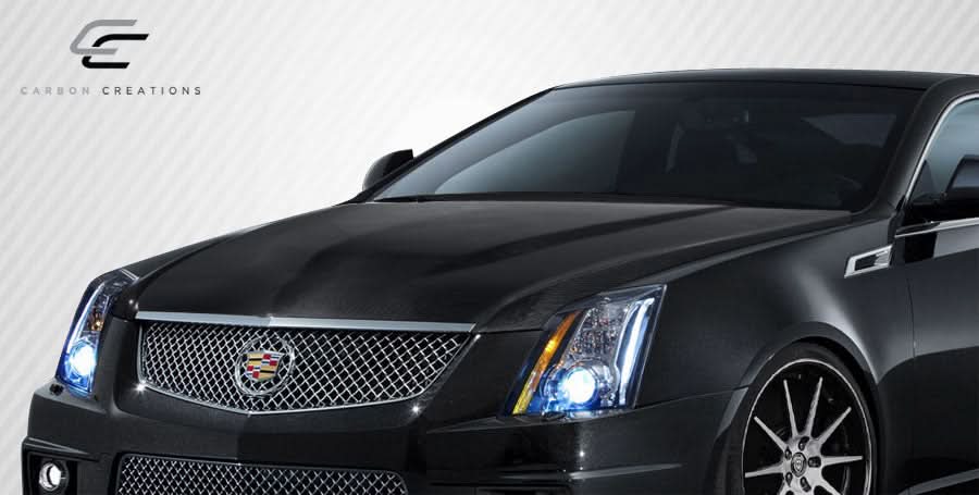 2009-2014 Cadillac CTS-V OEM Look Hood - Carbon Fiber