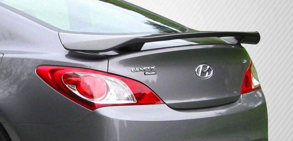 2010-2016 Hyundai Genesis Coupe Track Look Wing Trunk Spoiler - Carbon