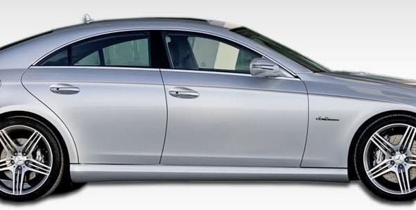 2006-2011 Mercedes CLS AMG Look Side Skirts - 2 Piece - FRP