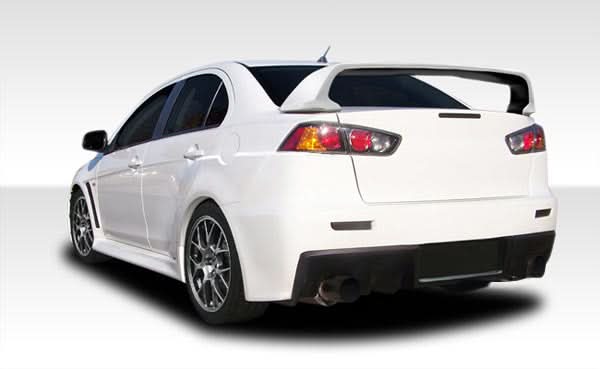 2008-2017 Mitsubishi Lancer Evo X Look Rear Bumper Cover - FRP