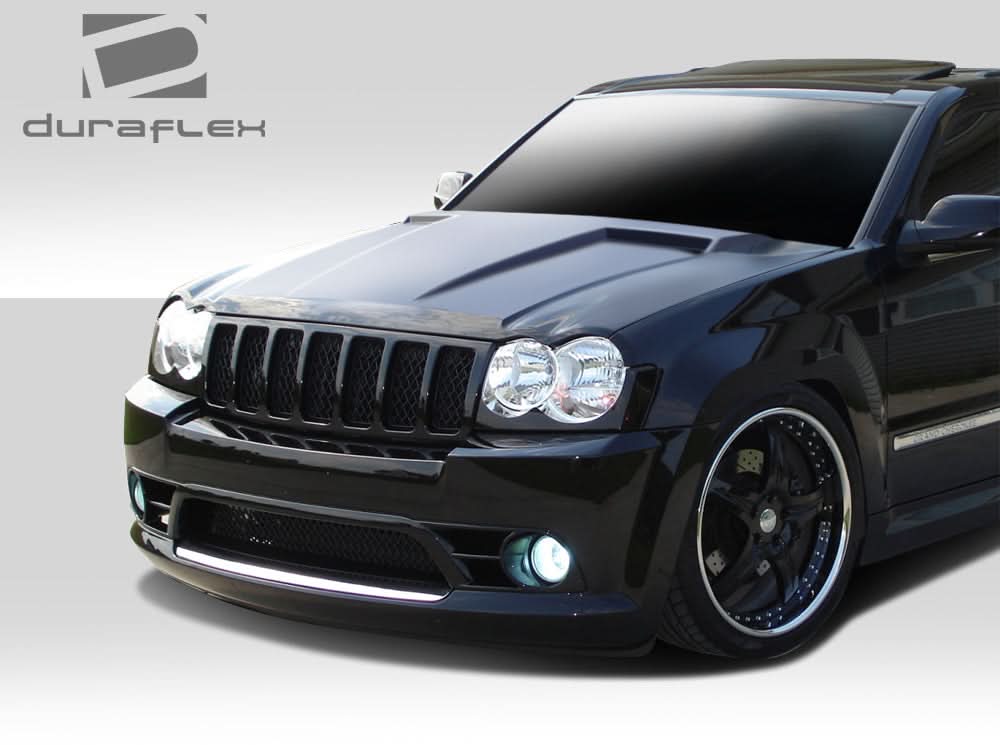 2005-2010 Jeep Grand Cherokee Challenger Style Hood - 1 Piece - FRP