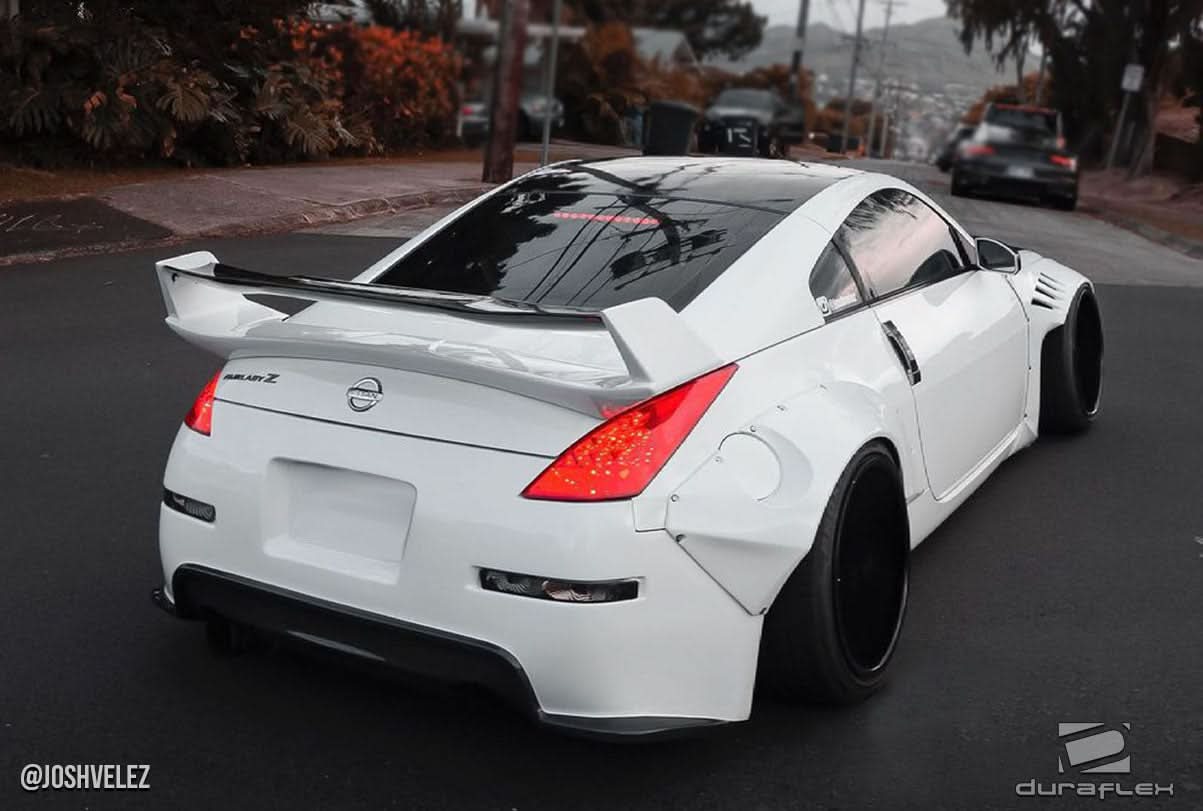 2003-2008 Nissan 350Z AM-S Style Wing Trunk Lid Spoiler - FRP