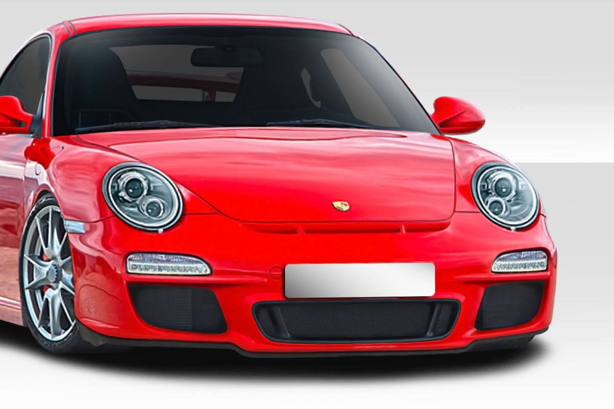 2005-2011 Porsche 911 Carrera GT3-V2 Look Front Bumper Cover - FRP