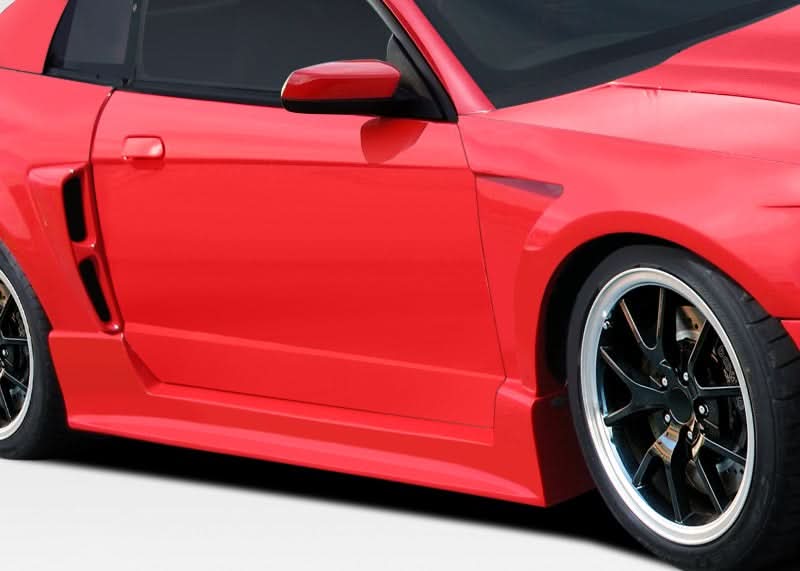 1999-2004 Ford Mustang CBR500 Style Wide Body Side Skirts - FRP