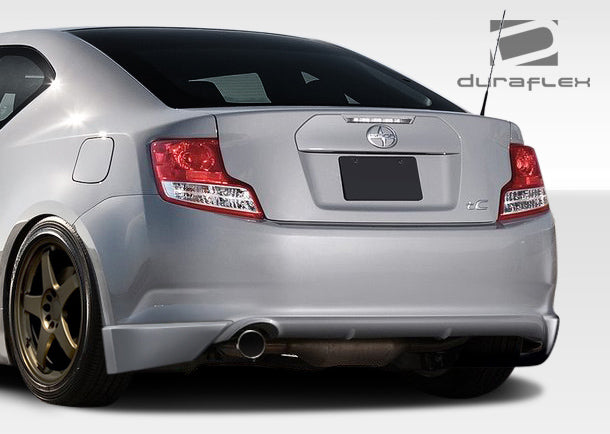 2011-2013 Scion tC X-5 Style Rear Add Ons Spat Bumper Extensions - FRP